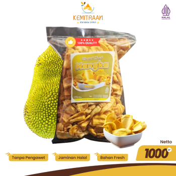 Keripik Buah Nangka 1kg Renyah Tanpa Bahan Pengawet Pewarna Buatan